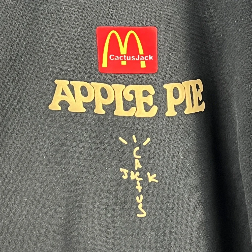 Travis Scott Cactus Jack McDonald's Apple Pie Hoodie Black XL CPFM Style 2020 - Picture 3 of 11